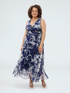 Vestido largo Dream plisado con estampado floral image number 2