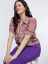 Camicia stampata con fiocco al fondo image number 3