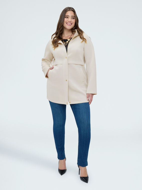 Hooded scuba jacket