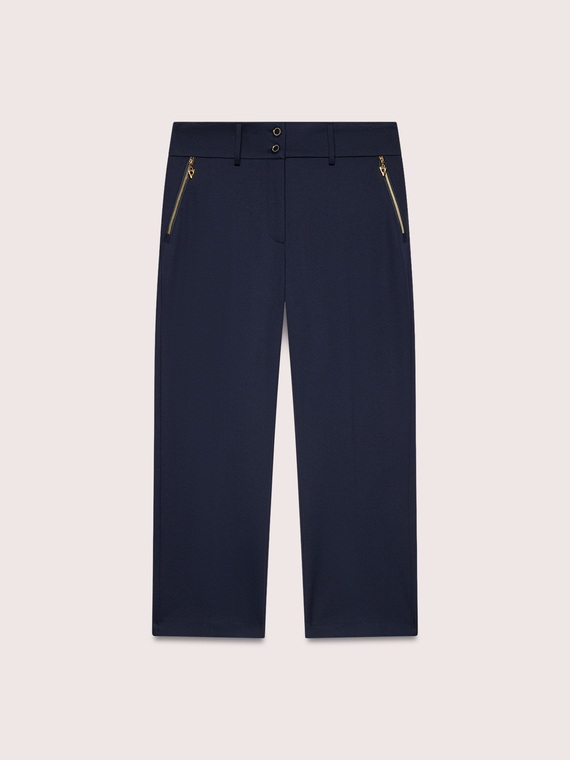 Kick Flare Trousers in Punto Milano