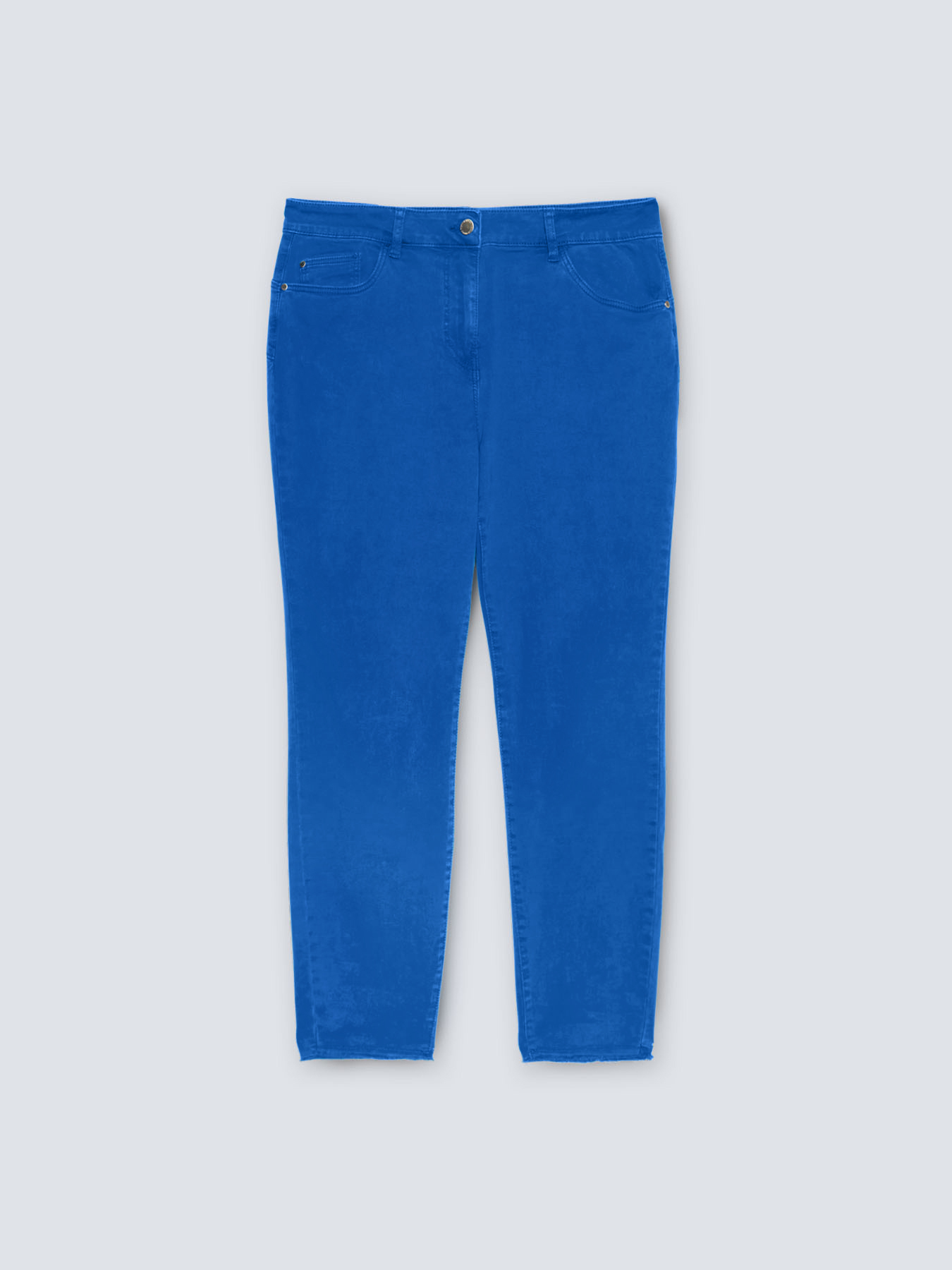 Denim colour skinny push-up trousers image number 3