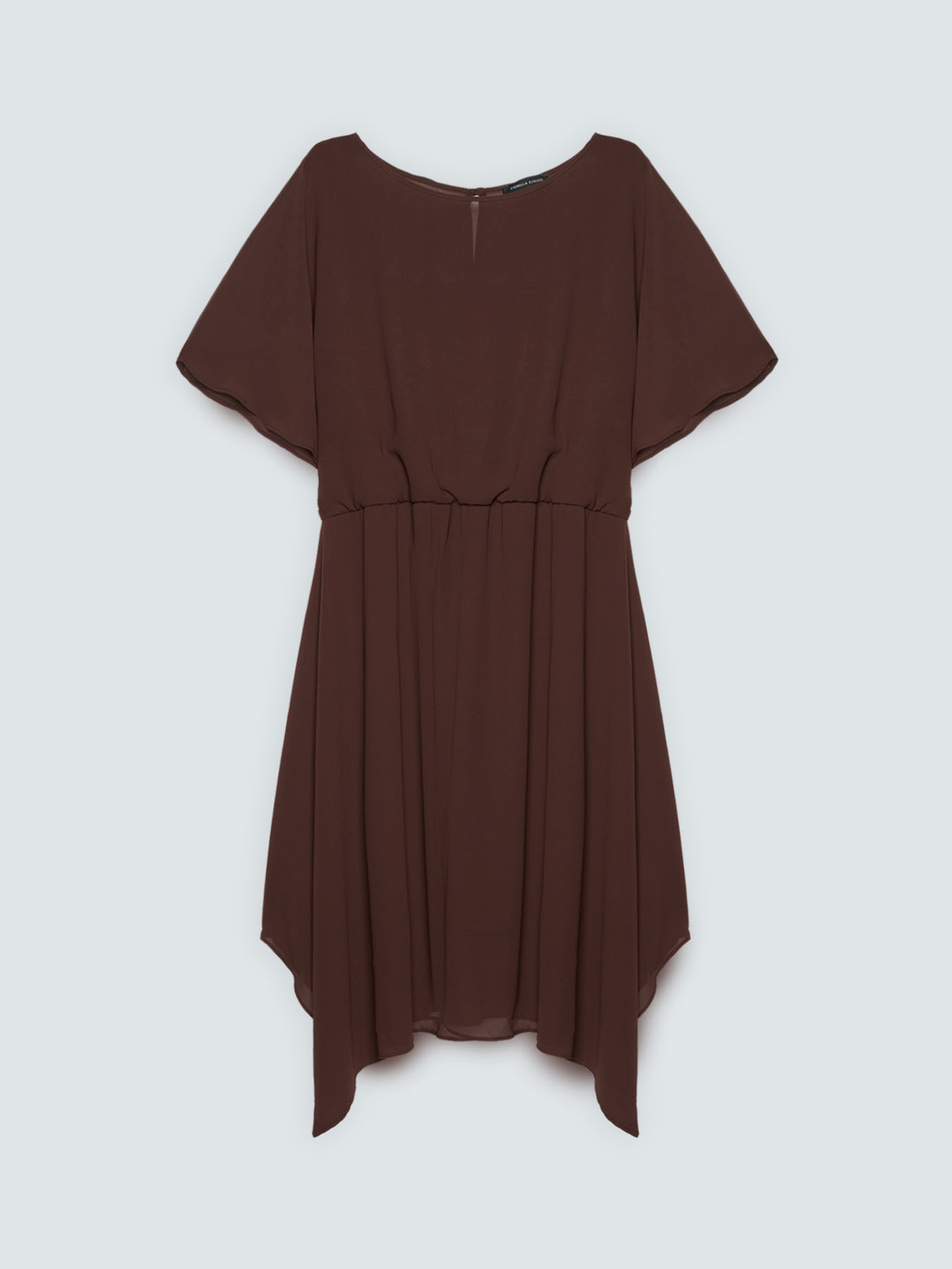 Georgette dress with asymmetric hem image number 4