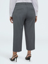 Cropped-Hose aus Melange-Stoff image number 1