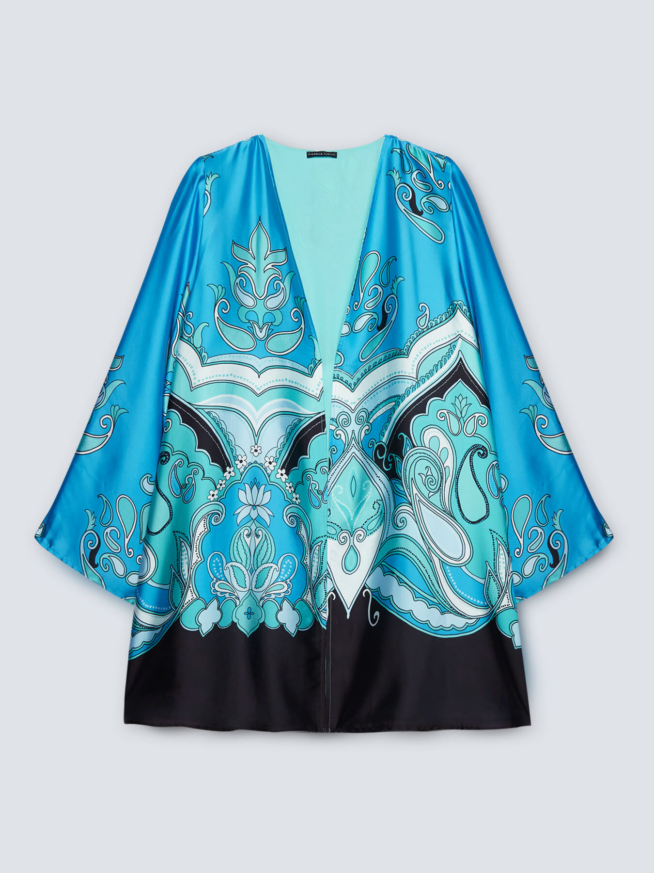 Quimono de raso estampado image number 5