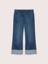 Straight jeans with maxi turn-up and double pocket image number 4