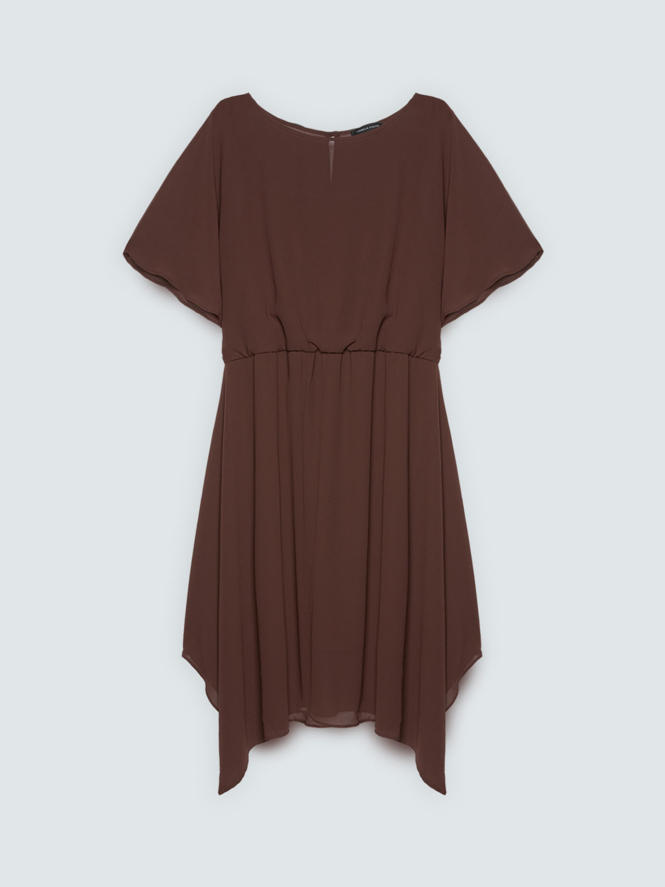 Kleid aus Georgette mit asymmetrischem Saum image number 4