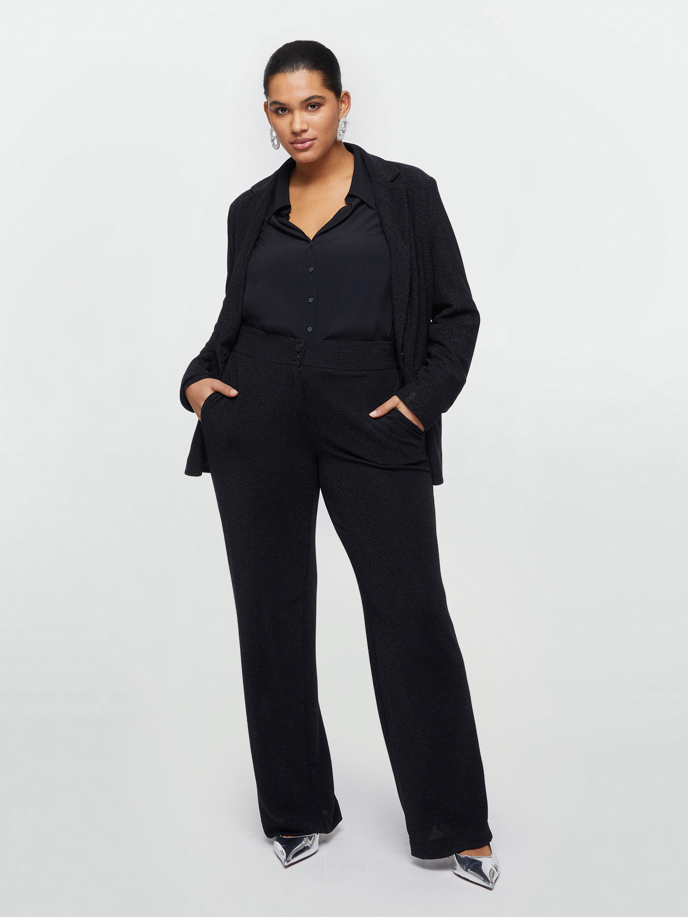 Lurex trousers image number 0
