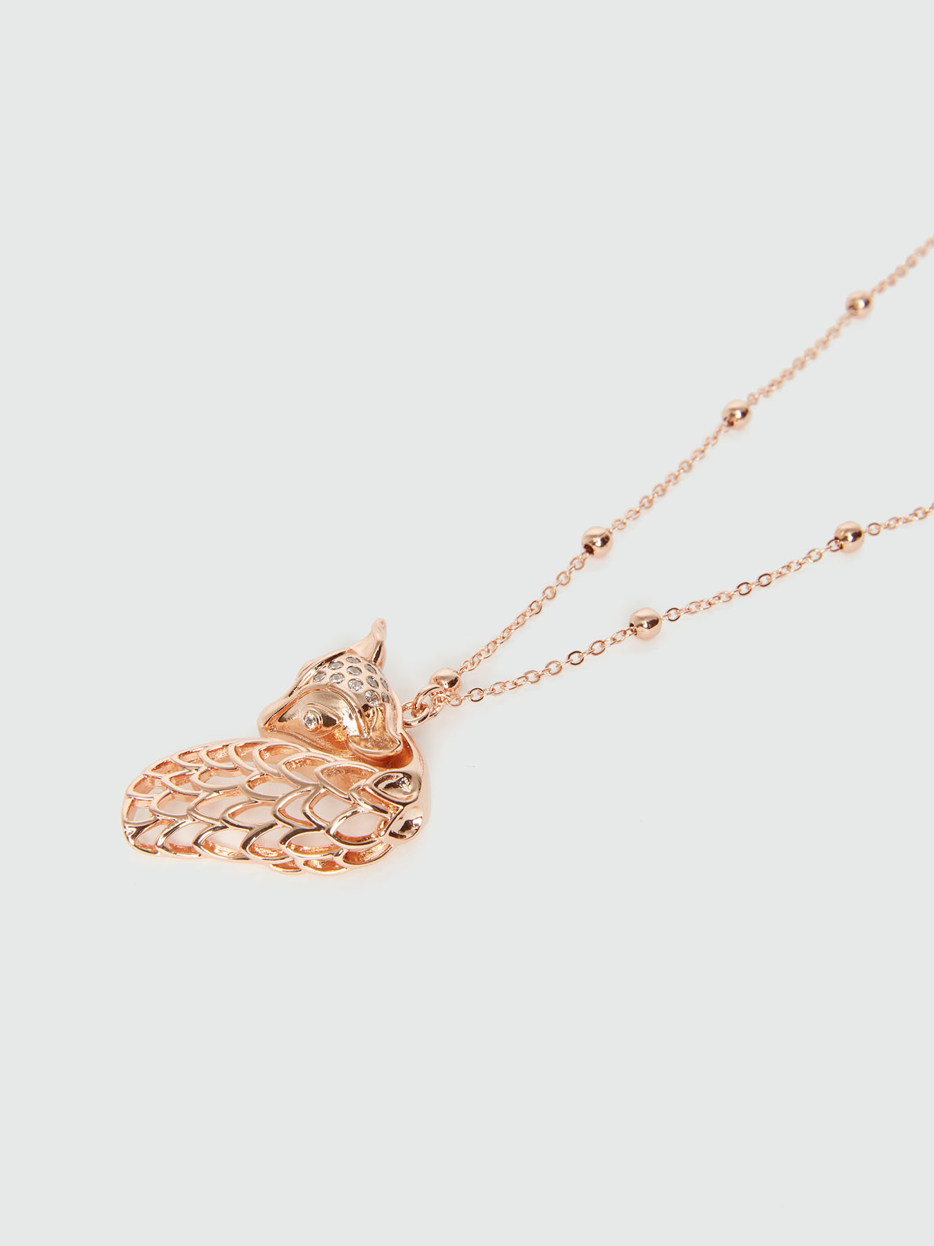 Necklace with fox pendant image number 2
