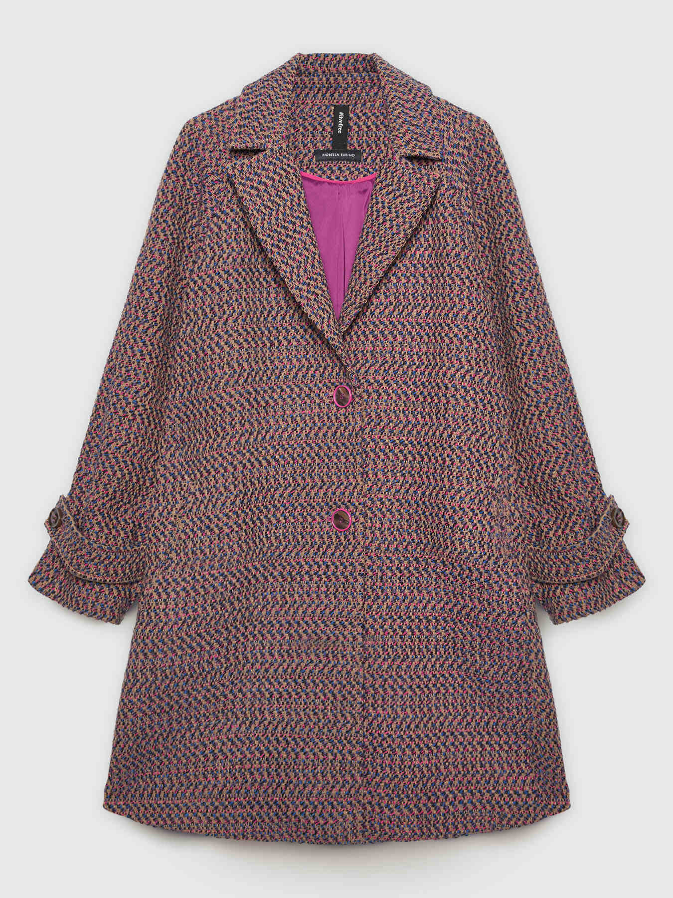 Manteau jacquard multicolore image number 5