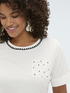 T-shirt en jersey avec d&eacute;tail crochet image number 3