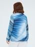 Printed viscose blouse with ruffles image number 1
