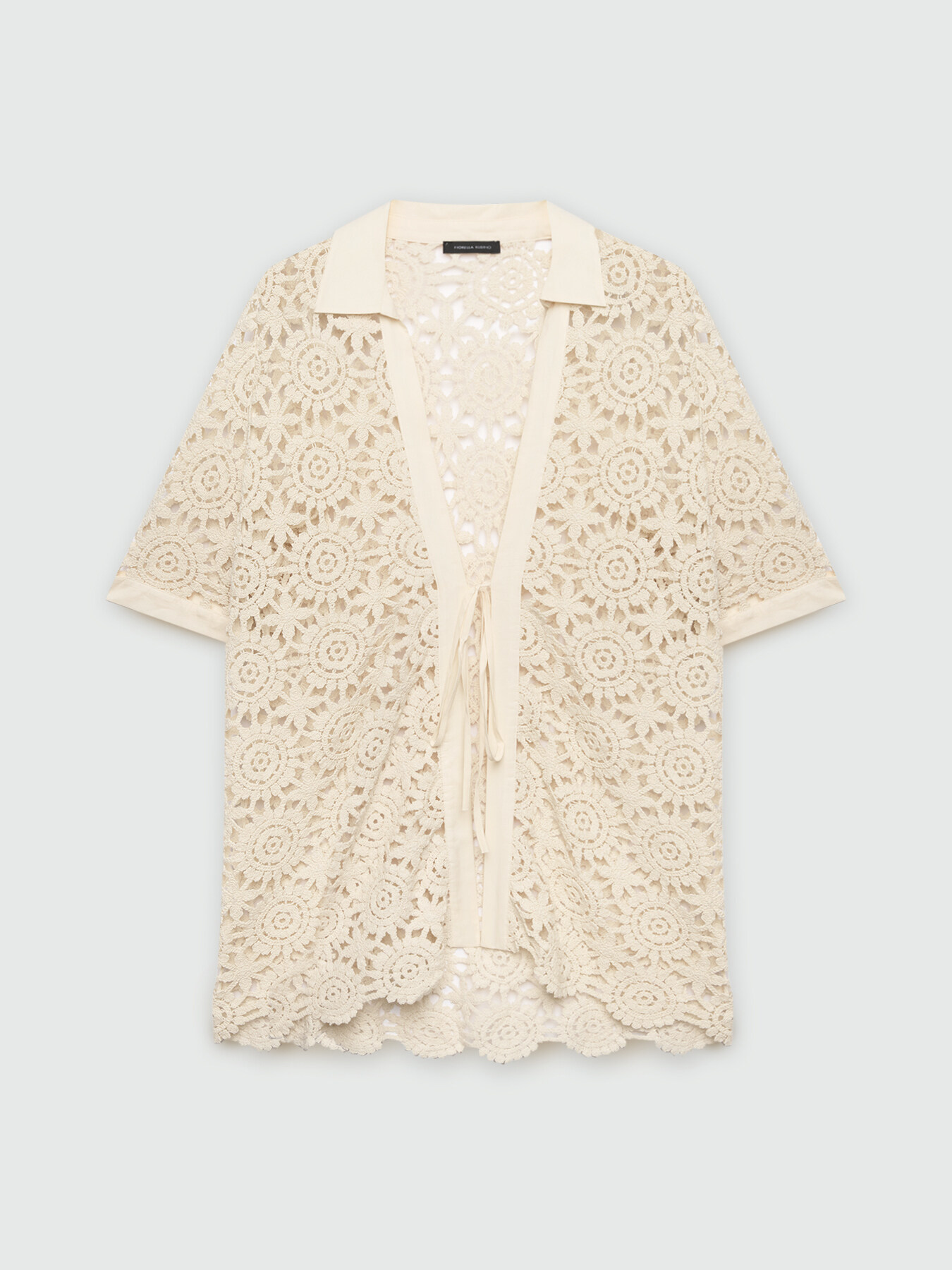 Camicia crochet con lacci image number 4