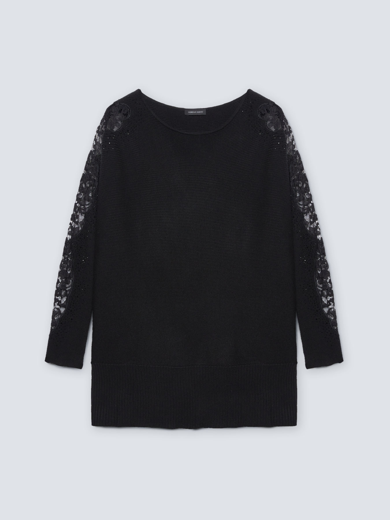 Maglia con inserti in pizzo image number 3