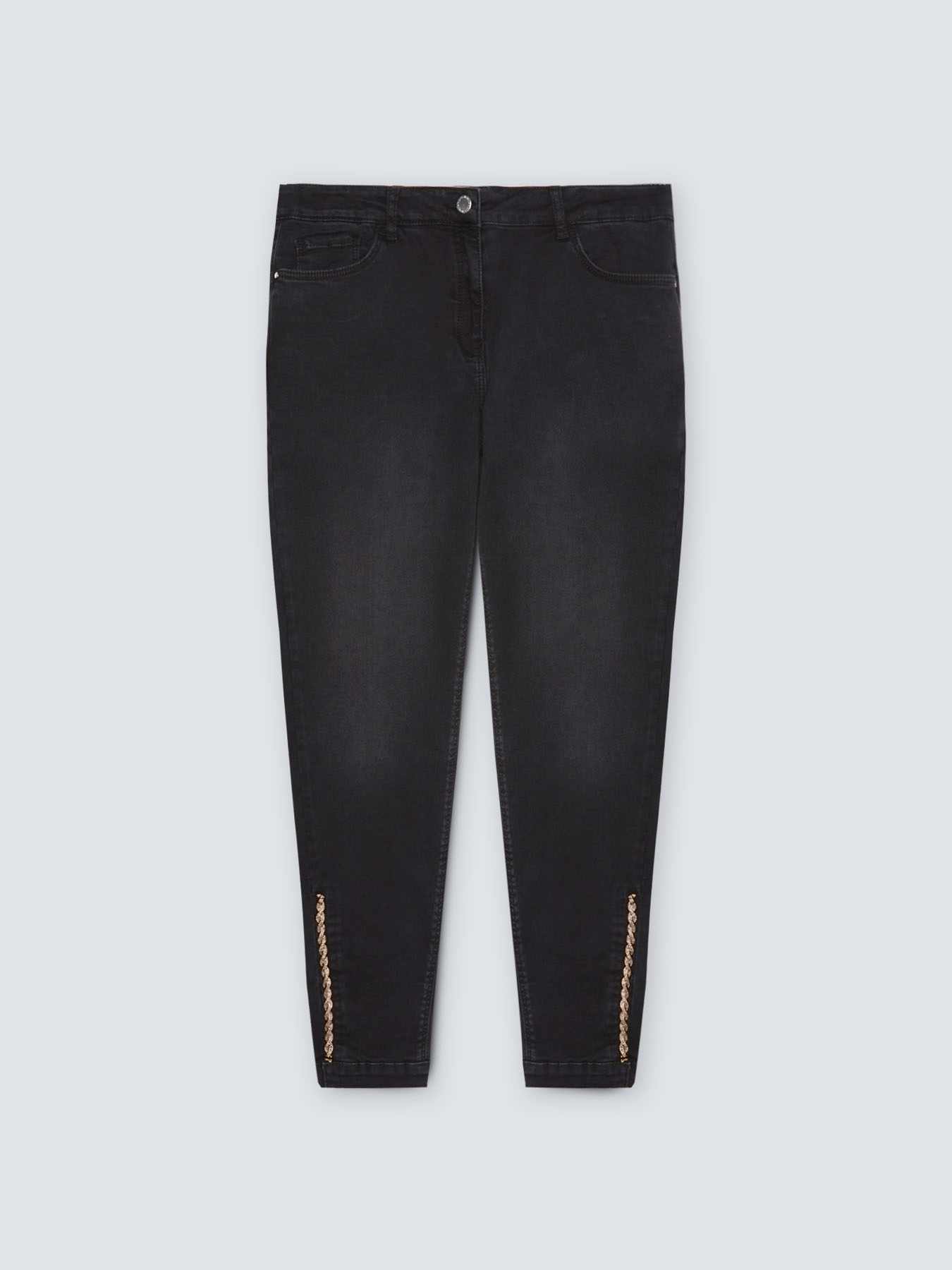 Skinny-Jeans Push Up mit Stickerei. image number 3