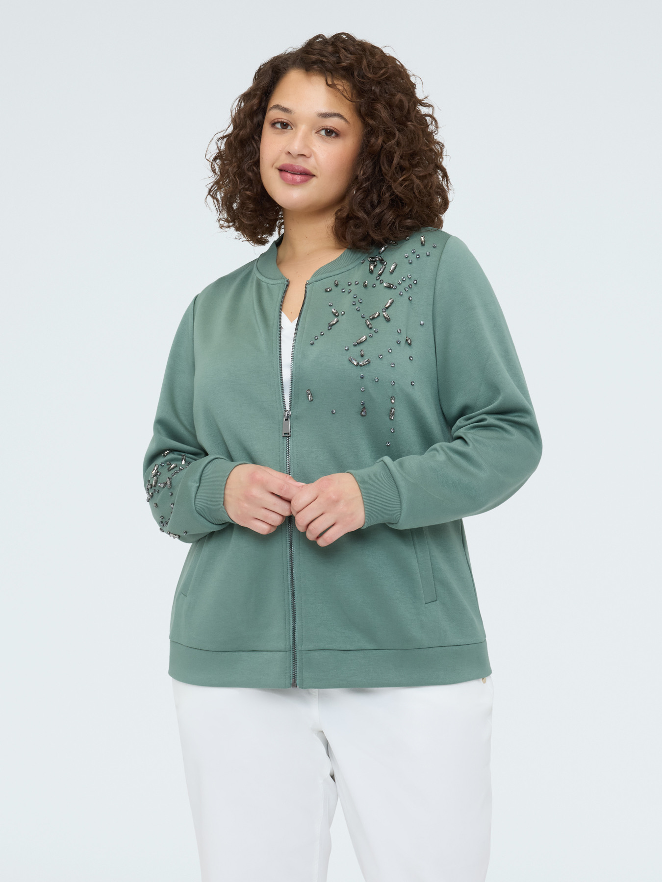 Sweat bomber avec applications lumineuses image number 0