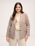 Karierter Blazer mit Dackel-Brosche image number 1