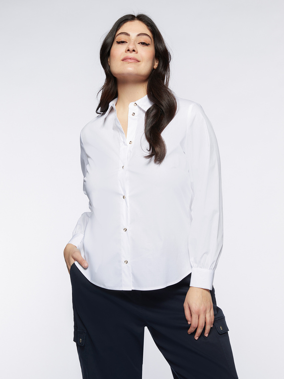 Fiorella Rubino - Camicia bianca Donna, Bianco Taglia: 47 (56 IT)