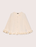 Offener Sweater aus Scuba-Stoff mit Volants image number 5