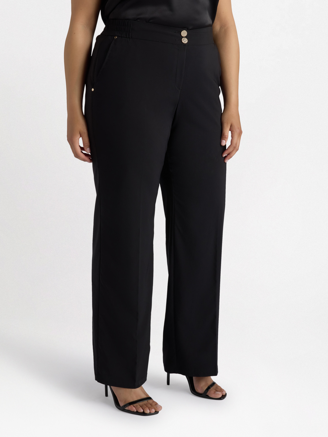 Pantalon droit en popeline l&eacute;g&egrave;re image number 2