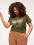 T-Shirt aus Baumwolle mit Schriftzügen image number 2