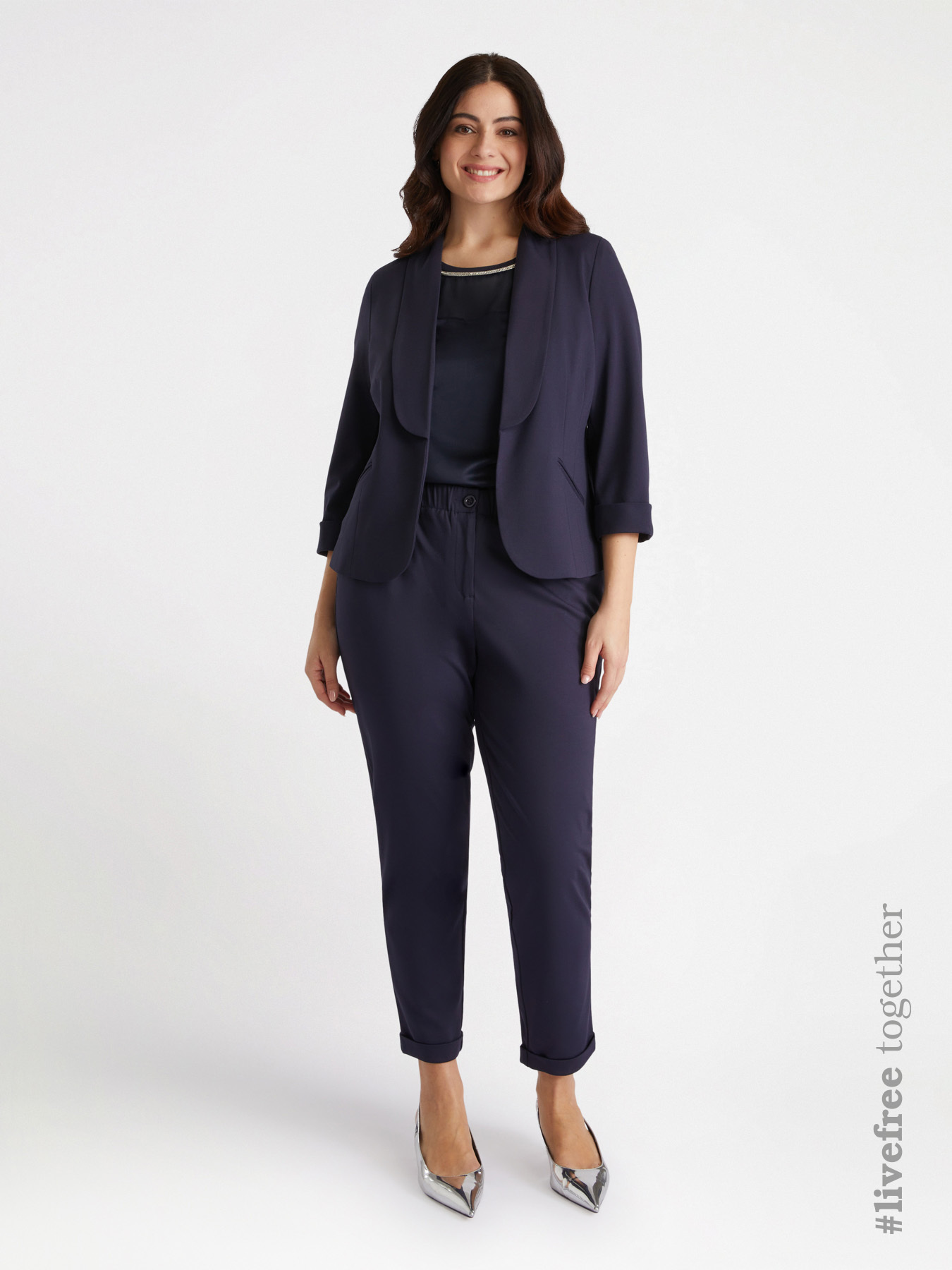 Milano knit fabric blazer image number 0