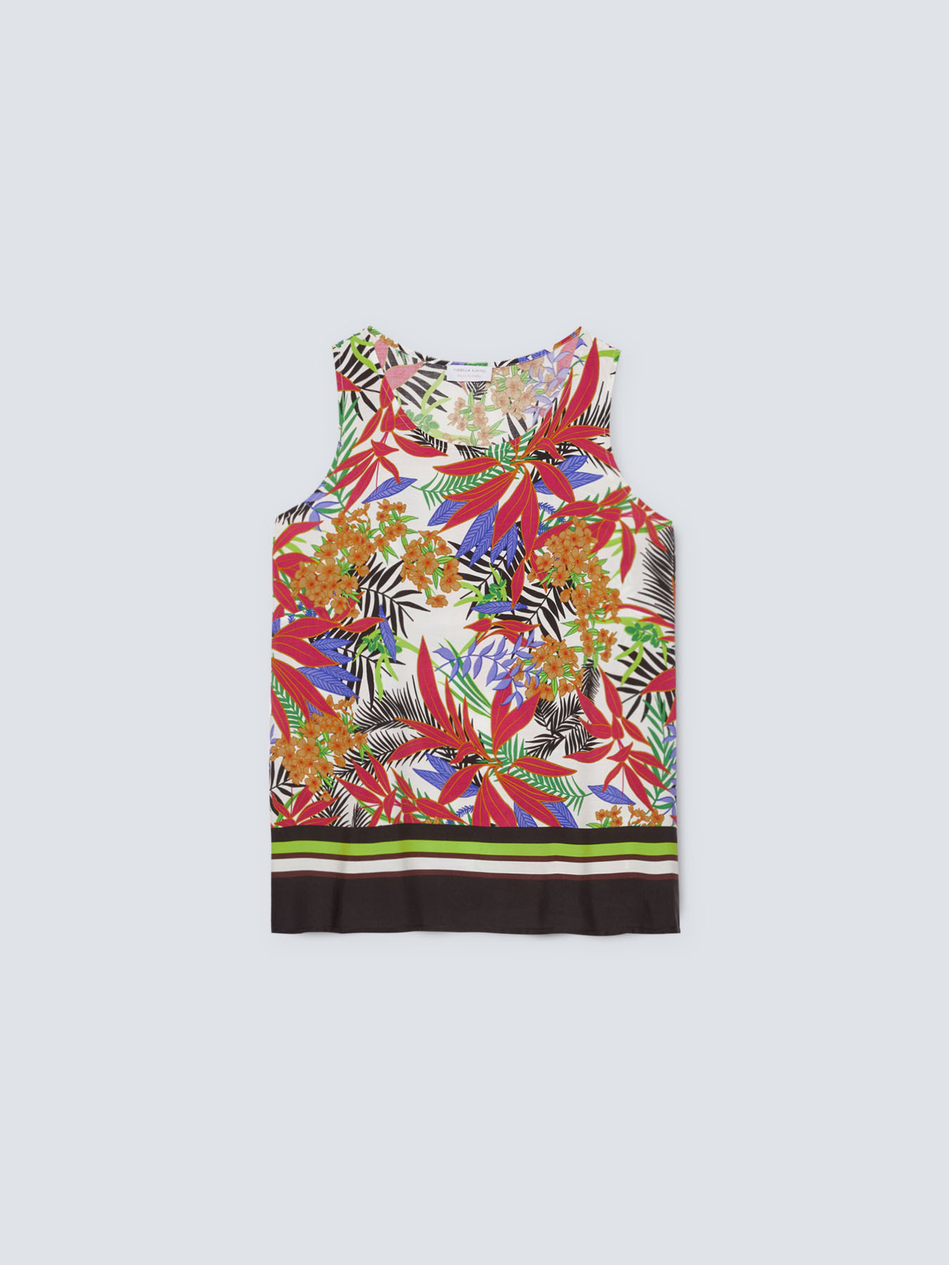 Top floreale con bordo al fondo image number 4