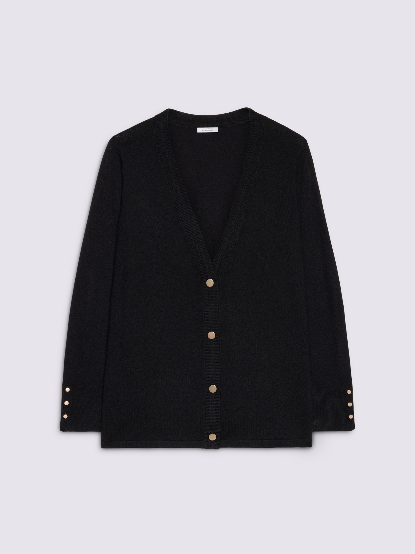 V-neck cardigan with buttons image number 4