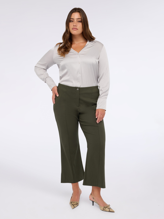 Kick flare trousers in viscose