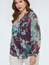 Floral print blouse in crepe image number 3