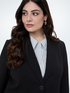 Fitted blazer in stretch fabric image number 3