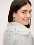 Sweater with collar and shiny appliqu&eacute;s image number 3
