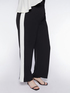 Wide leg trousers with side band image number 0