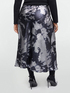 Satin printed midiskirt image number 3
