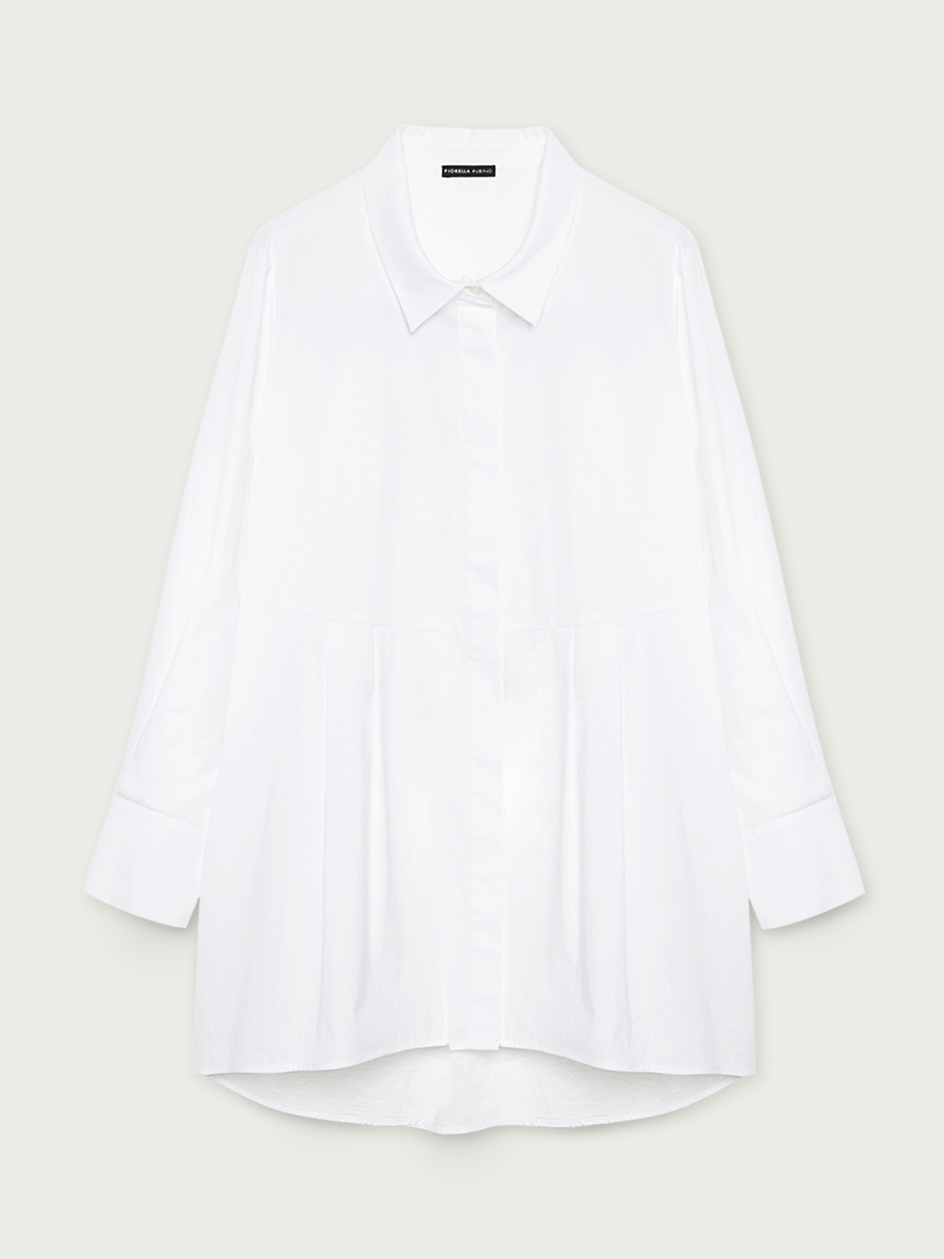 Camicia lunga con scritta ricamata image number 3