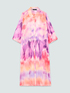 Tie-dye georgette shirtdress image number 4