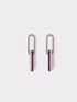 Boucles d'oreilles pendantes avec chaîne colorée image number 0