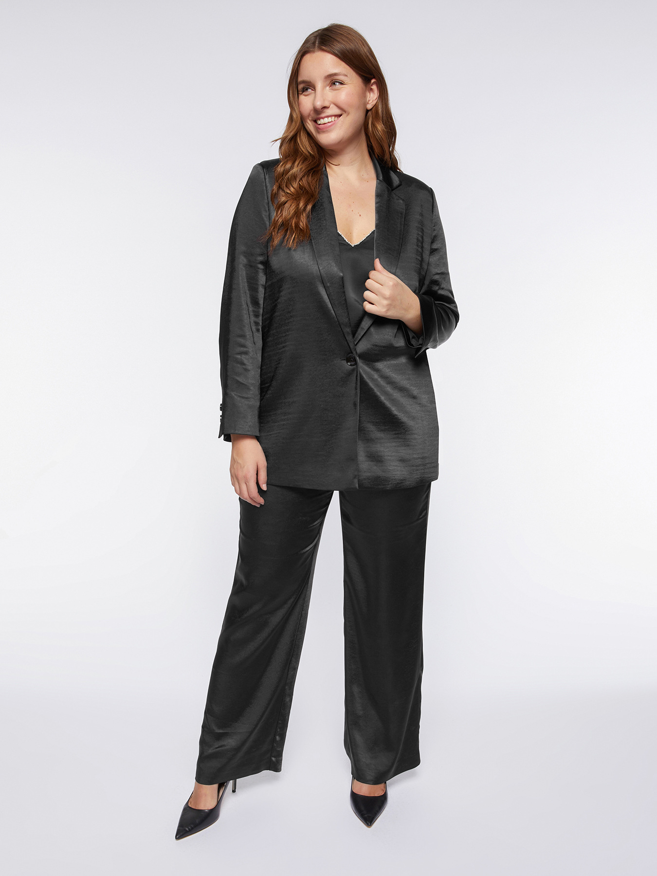 Blazer elegante in raso image number 2