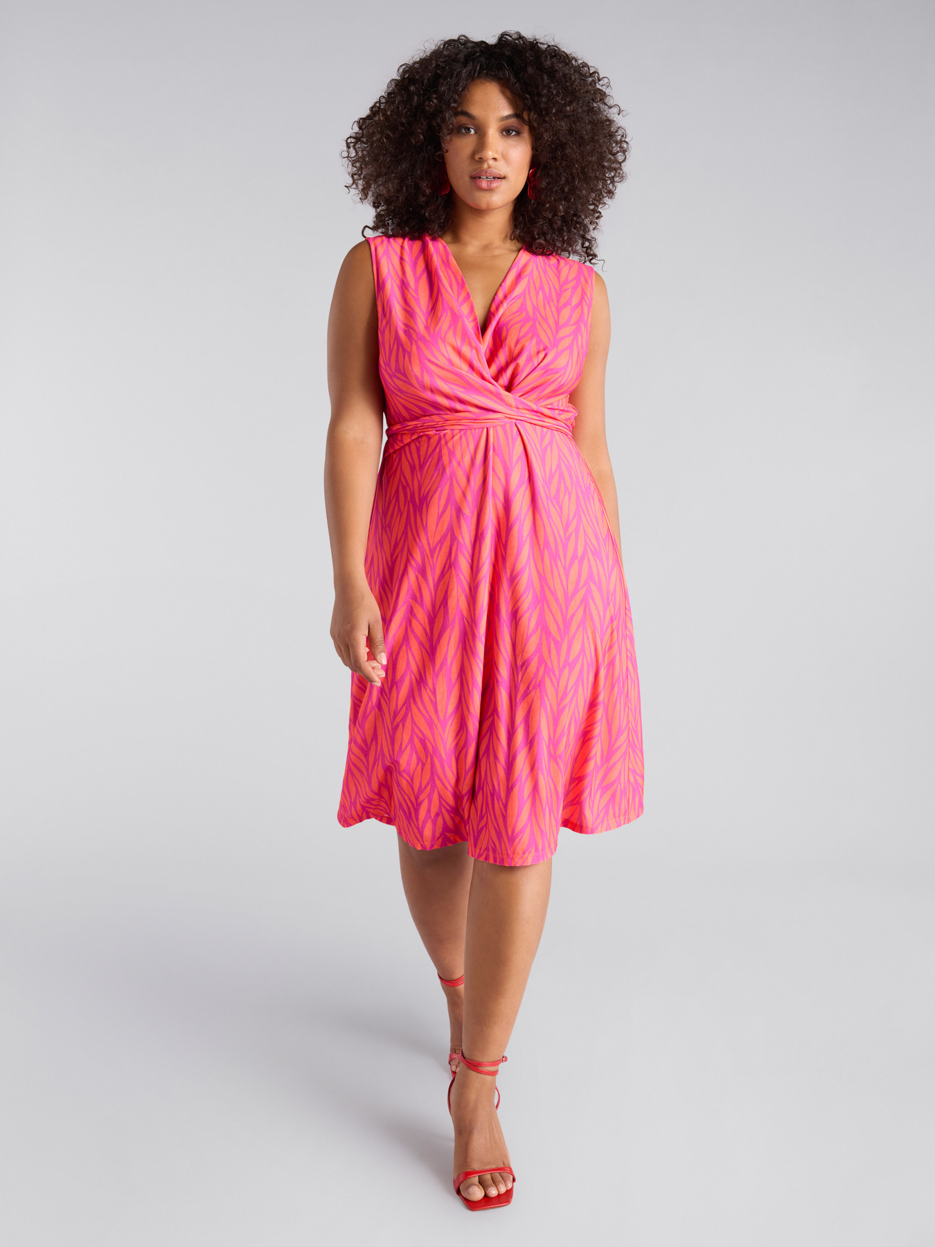 Printed jersey dress image number 0