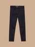 Blaue gewaschene Skinny Basic-Jeans image number 3