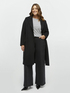 Cloth coat with belt image number 0