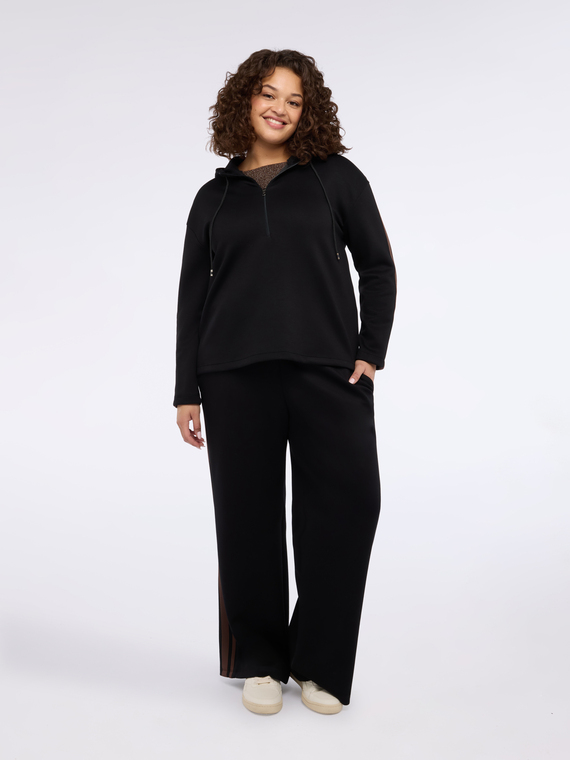 Kapuzenpullover aus Scuba-Material