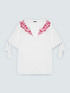 Blouse with floral embroidery image number 4