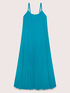 Vestito lungo in georgette pliss&eacute; image number 4