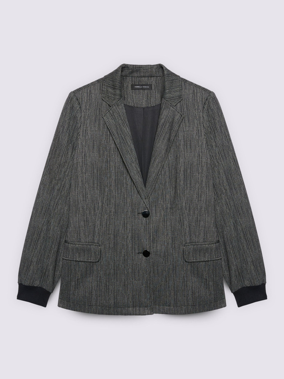 Blazer mit kontrastierenden Manschetten
