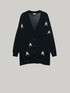 Cardigan lungo con stelle image number 3