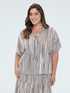 Striped viscose blouse image number 0