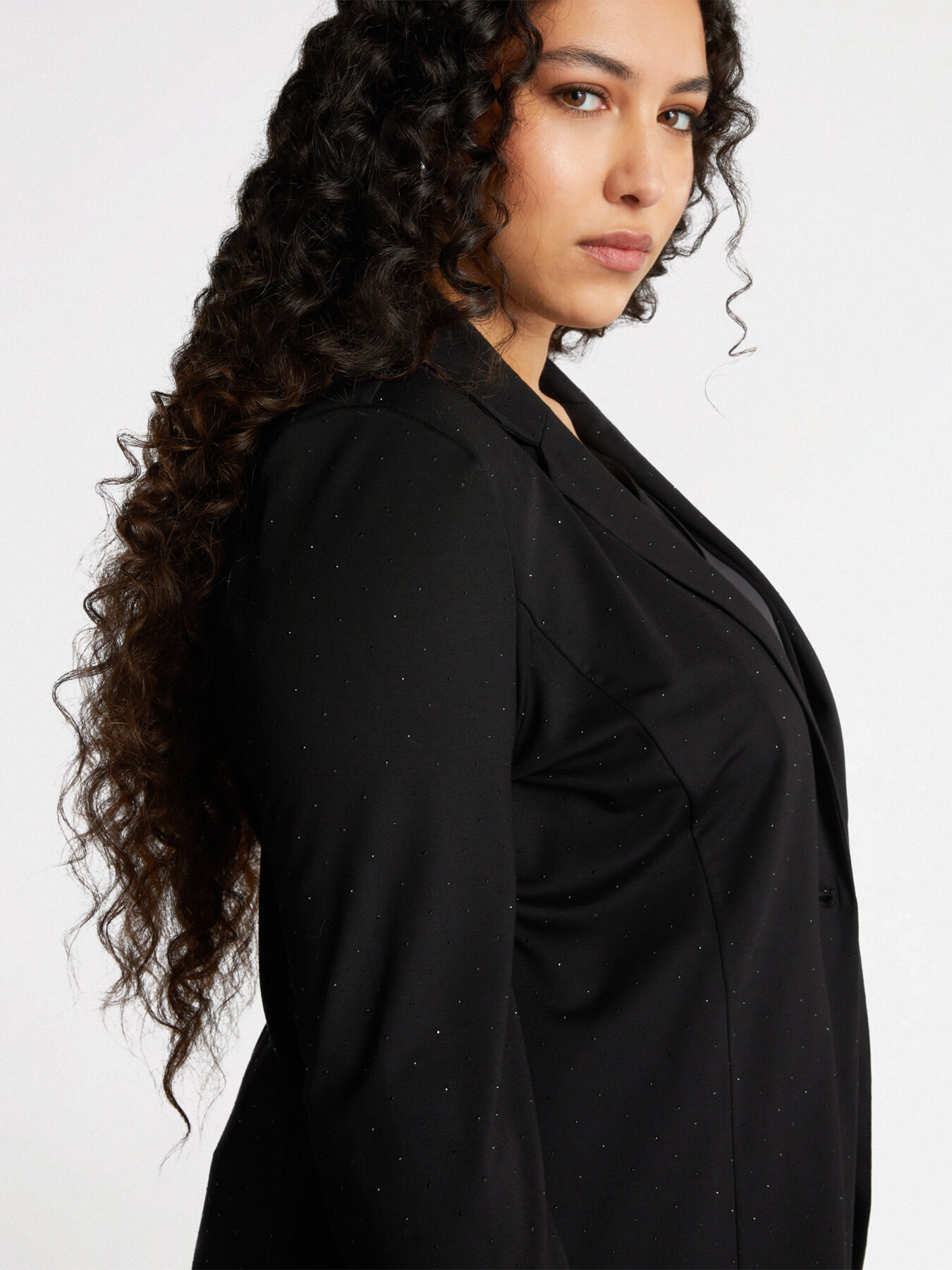 Blazer en tejido de punto con hotfix image number 3