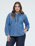 Denim shirt with ruffles image number 3