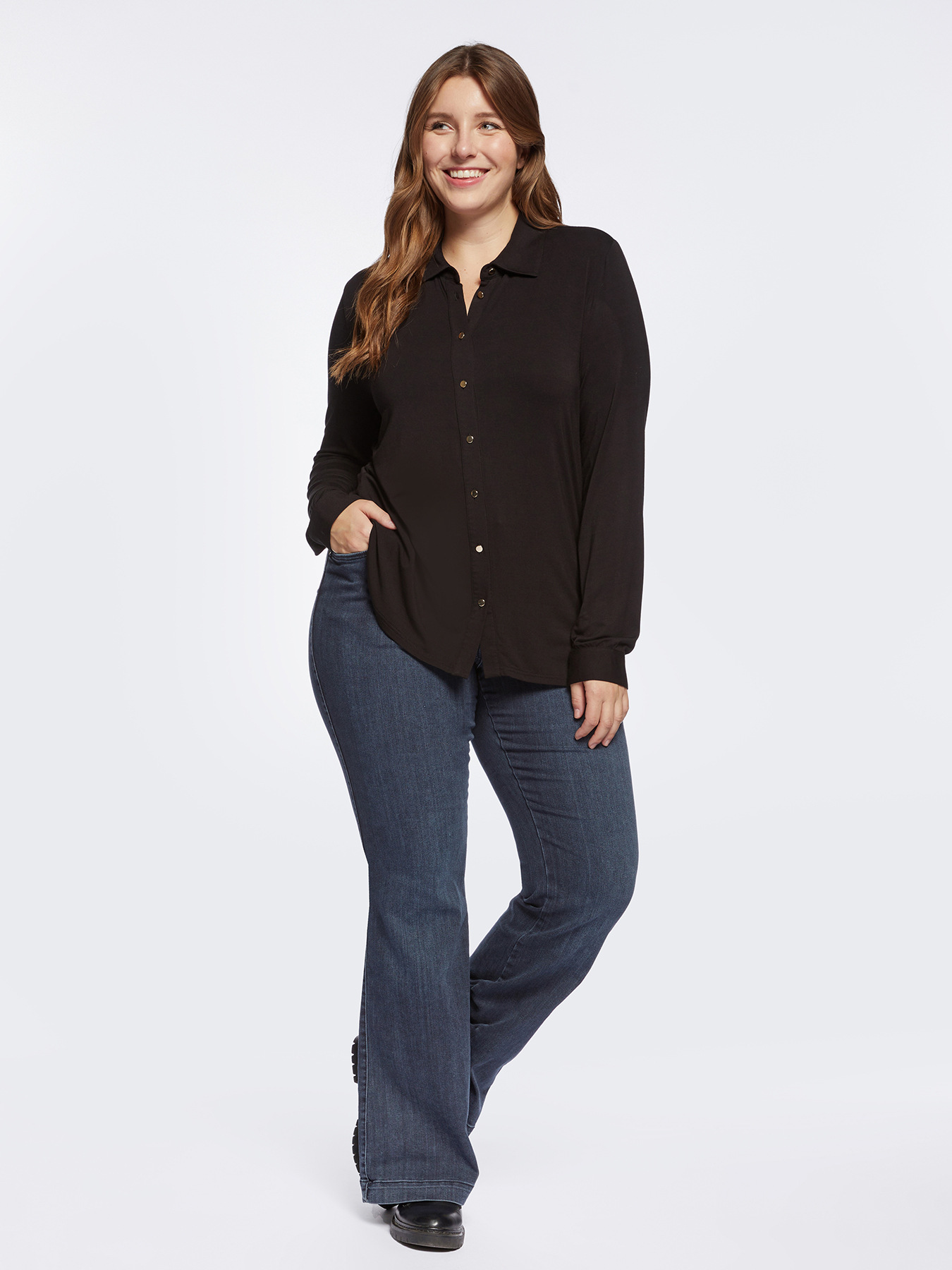 Camicia in jersey image number 2