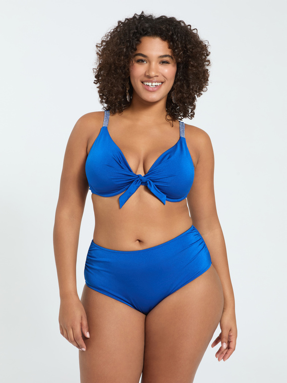 Bikini mit Schleife und Kristallen